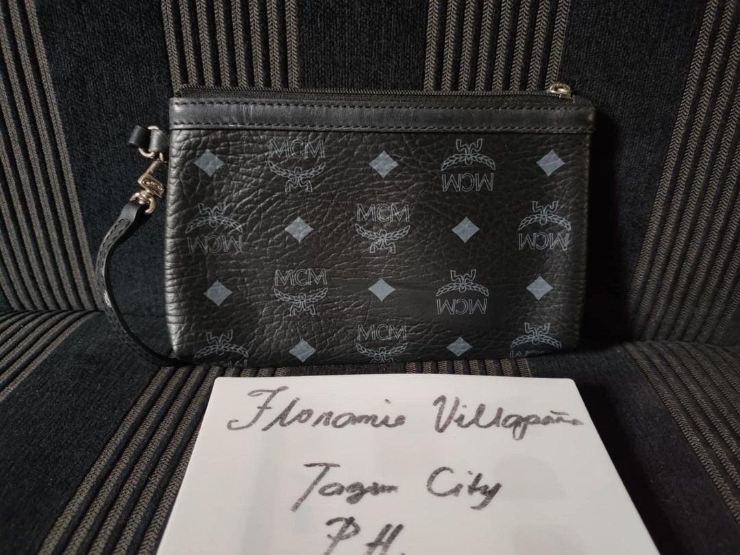 orig.mcm wristlet (Category: Luxury Bags & Wallets) located in Tagum. Submitted by luxbagelyas (Listing ID 1351176768, Image 1). Description: with sign of use tarnish sa hardware may dirt inside parang sa make up good condition.