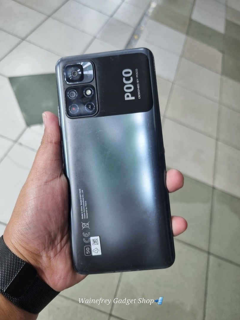 Poco M4 Pro 5G (Category: Announcements) located in San Juan City. Submitted by wainefreygadgetshop (Listing ID 1351177698, Image 1). Description: Poco M4 Pro 5G 6+1gb/64gb Goods for Gaming No repair History No hidden issue Camera sobrang linaw Pede pang back up phone Test to sawa bago bayaran *May white spot sa LCD pede naman e Darkmode di nakaka apekto sa smooth performance. Buy at your own risk 😊 For fast transaction call/text 09279452049,097