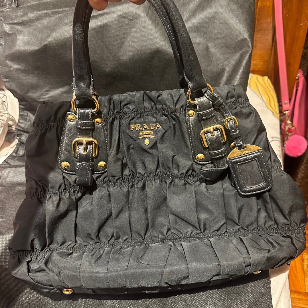 Prada Nylon Tessuto Gaufre 2 Way Bag (Category: Luxury Bags & Wallets) located in Manila. Submitted by mabele19985011 (Listing ID 1351078677, Image 1). Description: Prada Tessuto Gaufre 2 Way Bag Comes with a dust bag 8/10 No flaws, only minor signs of usage. 📍Marikina.