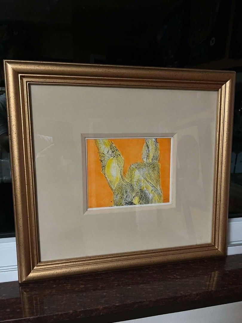 Sanso artwork (Category: Art & Prints) located in Manila. Submitted by megaworld_art (Listing ID 1351251098, Image 2). Description: acrylic on paper 2000s with certificate of authenticity 💯 free delivery metro manila.