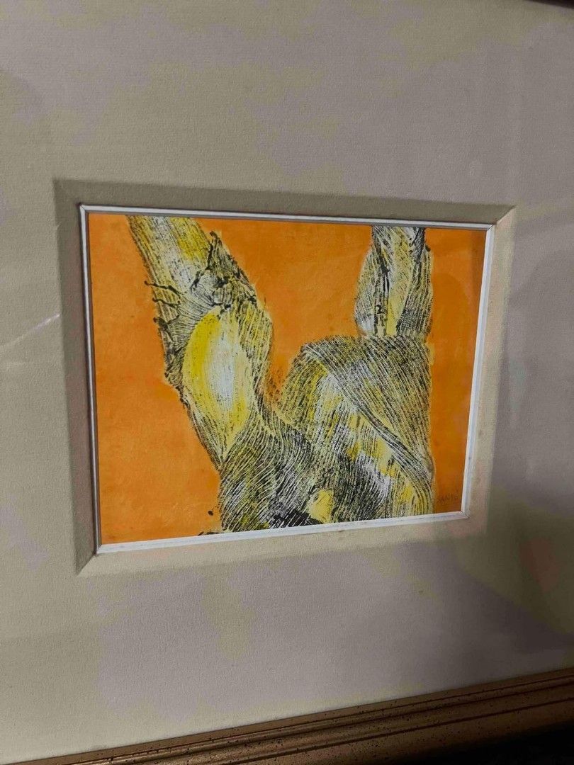 Sanso artwork (Category: Art & Prints) located in Manila. Submitted by megaworld_art (Listing ID 1351251098, Image 1). Description: acrylic on paper 2000s with certificate of authenticity 💯 free delivery metro manila.