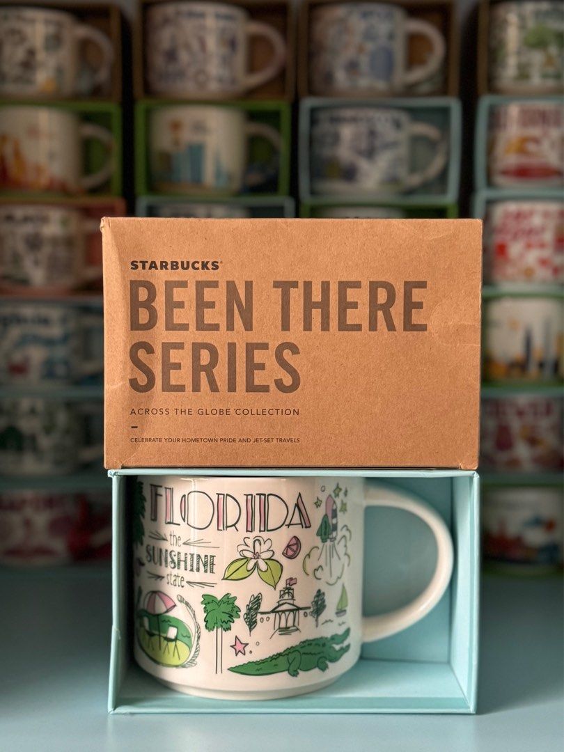 Starbucks Been There Florida 14oz Mug (Category: Coffee & Tea Tableware) located in Quezon City. Submitted by mkr888 (Listing ID 1351101998, Image 2). Description: Hi! Selling my brand new Starbucks Been There Florida 14oz mug. With sku. Just got it last year. Only displayed. My price is slightly negotiable. :) Payment method: Gcash/Maya Note: i can send more pictures if needed. I also have other starbucks merchandise (mugs/ornaments/tumblers) av