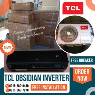 🚩TCL Obsidian Black Inverter Split Type Aircon