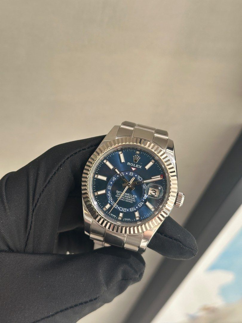 2017 Rolex Skydweller Blue Oyster (Category: Luxury Watches) located in Manila. Submitted by thewatchclubmanila (Listing ID 1351370929, Image 1). Description: 2017 Skydweller Blue Full set Mint condition 1.180m.