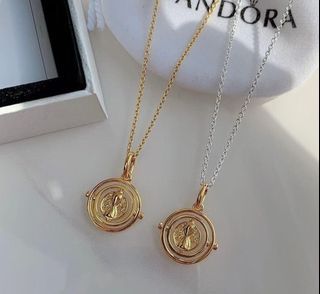 • PANDORA HARRY POTTER TIME TURNER NECKLACE • ADJUSTABLE 16-17-18 INCHES