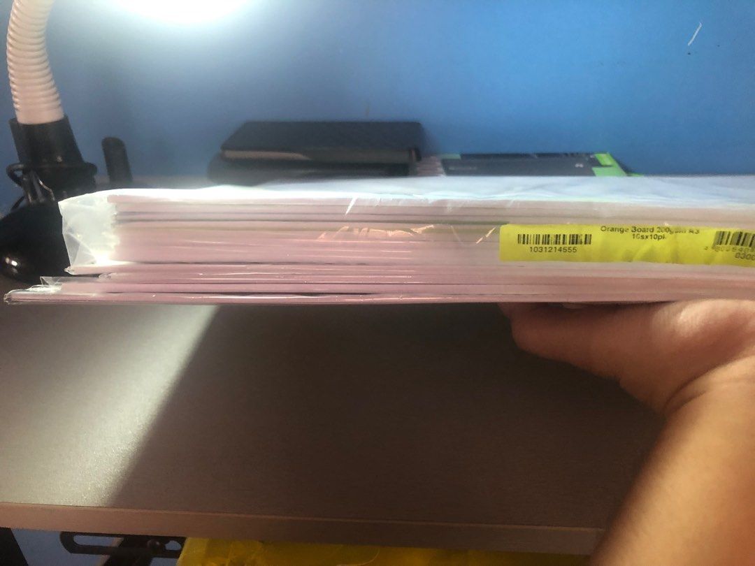 A3 Orange Vellum Paper/Board (10pcs each pack) (Category: Craft Supplies & Tools) located in Cabanatuan. Submitted by ryllebns (Listing ID 1351306876, Image 2). Description: - ₱35 ea, minimum of 2 packs only. - Take all for ₱400, 12 packs in total. (120pcs) If 200+ SF, sagot ko na 100 pesos..