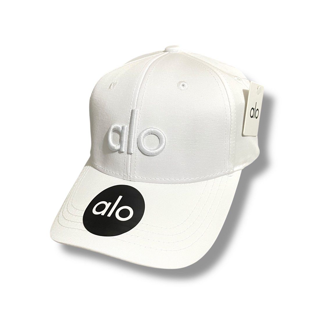 Alo Yoga Performance Cap (Category: Caps & Hats) located in Marikina City. Submitted by 1800shelves (Listing ID 1351288652, Image 1). Description: Alo Yoga Performance Cap Color: White / White Brand new One size fits all, adjustable 🏷️ P 1,499 PM for more details. Tags: Alo, Alo Yoga, alo cap, alo dadhat, dadhat.