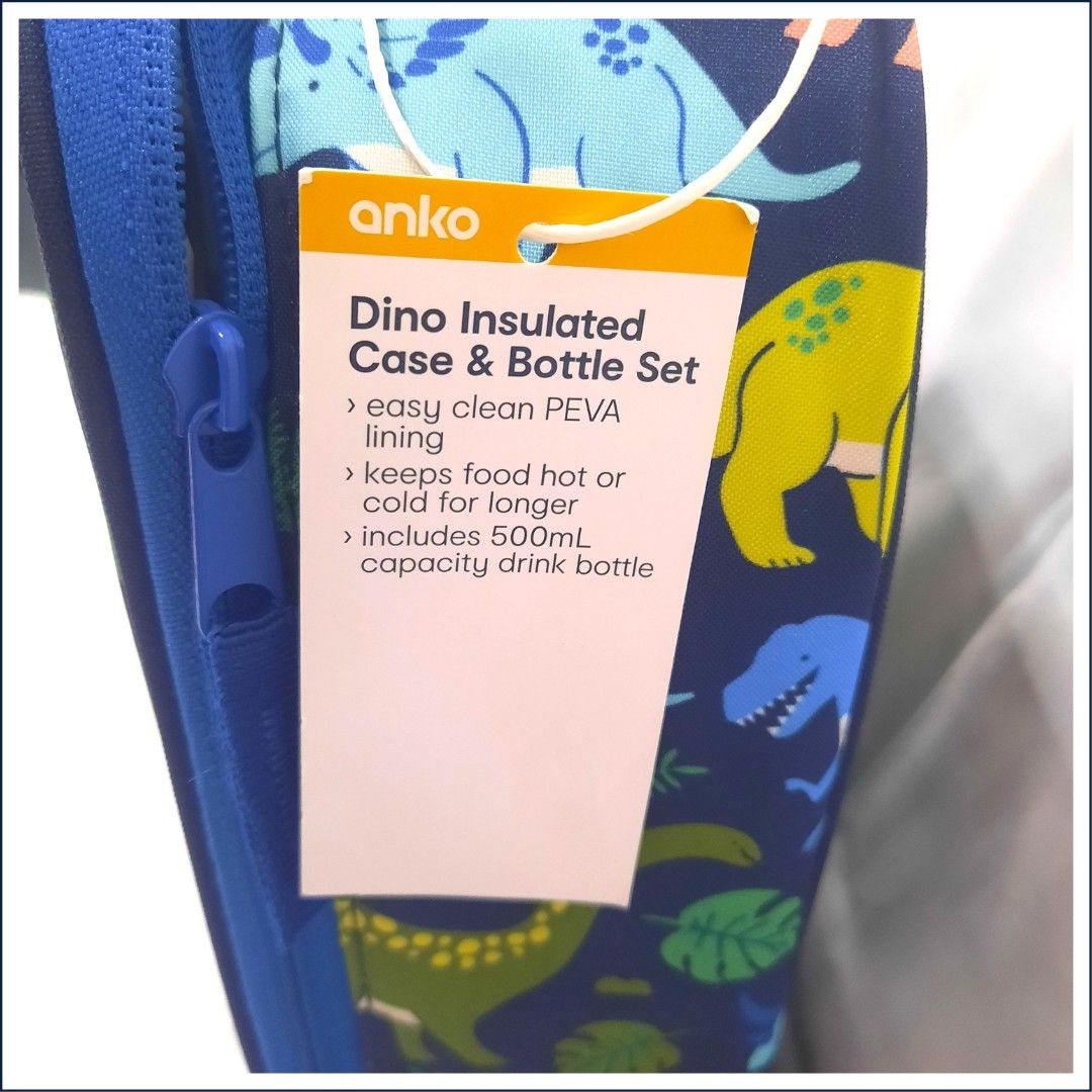 Anko Insulated Lunch Bag (Category: Other Babies Going Out Needs) located in Cainta. Submitted by tinsbottomdrawer (Listing ID 1351338881, Image 2). Description: Anko Insulated Lunch Bag Sling bag with plastic bottle Available in Blue and Pink.