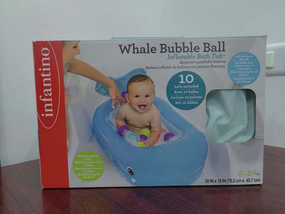 Bath tub inflatable (Category: Bathtub & Bath Accessories) located in Dasmarinas. Submitted by mrskai (Listing ID 1351313344, Image 1). Description: Baby bath tub Original Infantino brand Lightly used No issue. Good condition..
