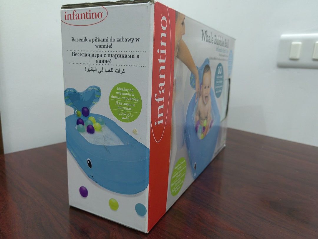 Bath tub inflatable (Category: Bathtub & Bath Accessories) located in Dasmarinas. Submitted by mrskai (Listing ID 1351313344, Image 3). Description: Baby bath tub Original Infantino brand Lightly used No issue. Good condition..