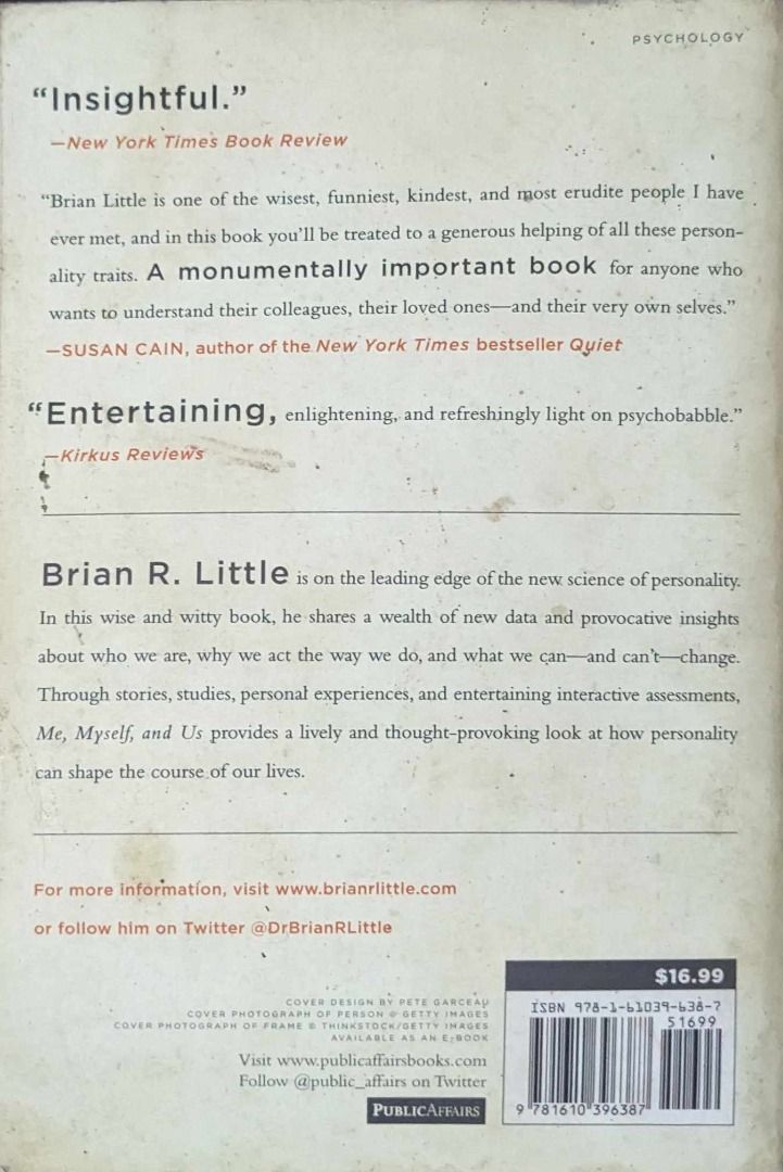Brian Little - Me, Myself, and Us (Category: Storybooks) located in Butuan. Submitted by dashofdashii (Listing ID 1351425615, Image 2). Description: pm me for more info and photos shipping from Butuan City.