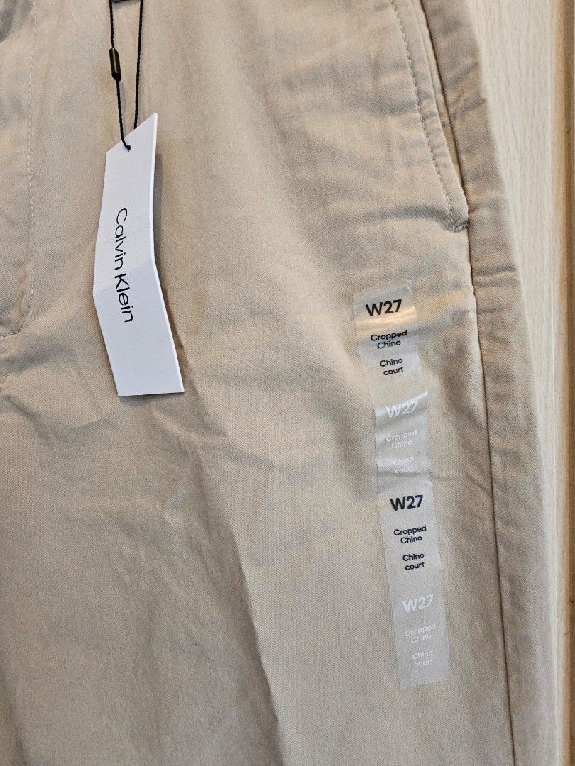 Calvin Klein Chinos Trousers (Category: Other Bottoms) located in Makati City. Submitted by styledge.ph (Listing ID 1351299909, Image 2). Description: Brand: Calvin Klein Description: Straight-cut,high-waisted Chino Stretch trousers. Bought from Calvin Klein Outlet in Toronto (Not an Overrun/Surplus). Size: W 27 (but will fit up to 29") RFS: I gained weight, could no longer fit me. Price slightly negotiable..