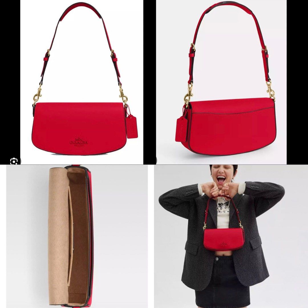 Coach andrea shoulder bag in bold red (Category: Luxury Bags & Wallets) located in Mandaluyong City. Submitted by ldr.aa (Listing ID 1351411237, Image 1). Description: Item code: CT768-IMUP7 Guaranteed brand new and original from coach outlet. Rfs: This is a pasalubong from my in-laws. I have too many coach bags na, nagsasawa na me.. if you can just see how many coach items i have from bags to shoes 😭 (my in-laws love coach THAT MUCHHH) BUTTT th