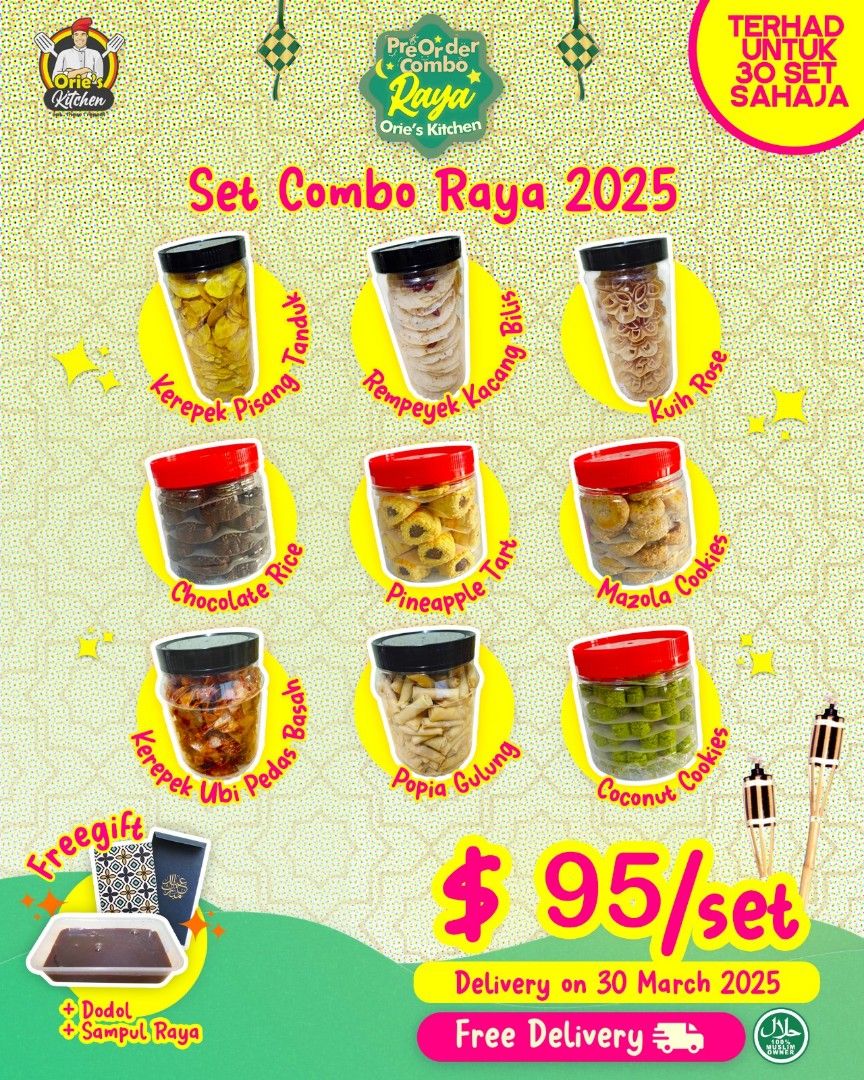 Combo lauk raya Dan kuih raya, Food & Drinks, Local Eats on Carousell