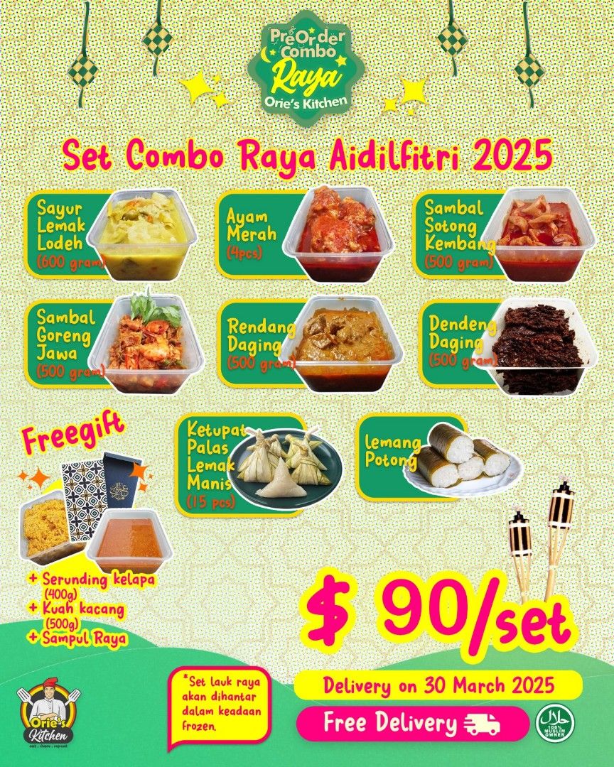 Combo lauk raya Dan kuih raya, Food & Drinks, Local Eats on Carousell