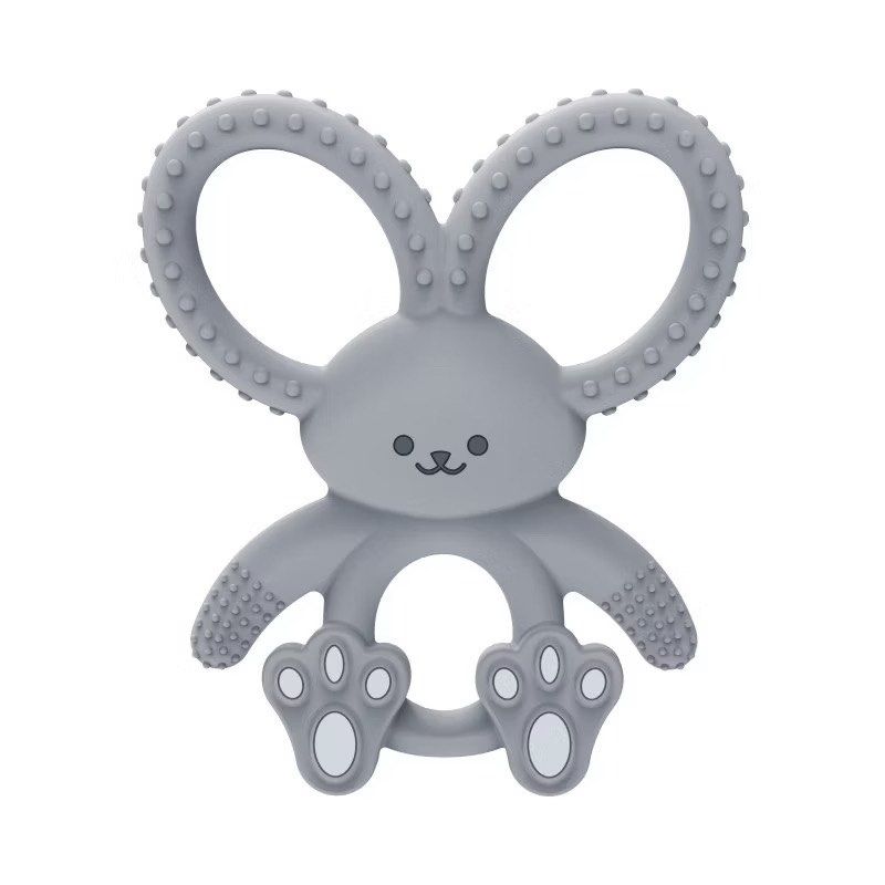 Dr Brown’s Teether Soft Silicone Long Limbed Bunny Gray (Category: Soothers & Pacifiers) located in Pasig City. Submitted by fabfabfinds (Listing ID 1351305696, Image 1). Description: Get baby’s whole mouth moving against teething pain with Dr. Brown’s™ Flexees™ Bunny Silicone Teether for babies. Help baby work out pain and discomfort during teething with the bitable, chewable Flexees Teether, made of soft and durable 100% silicone. This ergonomi