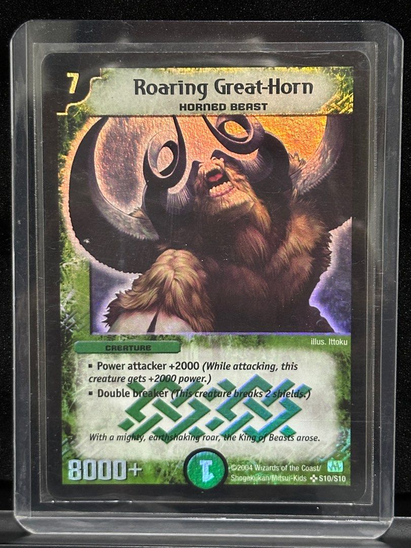 Duel Masters Roaring Great-Horn S10/S10 Holo Foil- Super