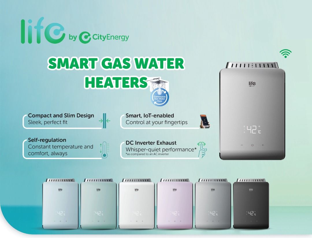 Free Installation] City Energy Life Smart Gas Water Heater L10WFE
