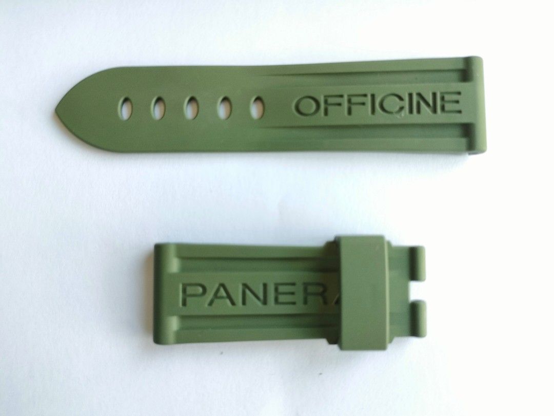 Genuine Panerai Strap Brandnew (Category: Luxury Watches) located in Quezon City. Submitted by phoenix.bags (Listing ID 1351319038, Image 2). Description: Genuine Panerai Strap (Green Rubber Strap) Brandnew 22mm/20mm Short For Small Wrist.