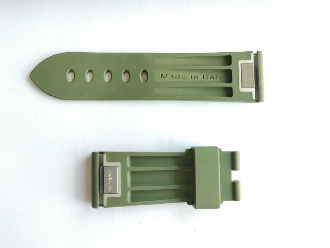 Genuine Panerai Strap Brandnew (Category: Luxury Watches) located in Quezon City. Submitted by phoenix.bags (Listing ID 1351319038, Image 3). Description: Genuine Panerai Strap (Green Rubber Strap) Brandnew 22mm/20mm Short For Small Wrist.