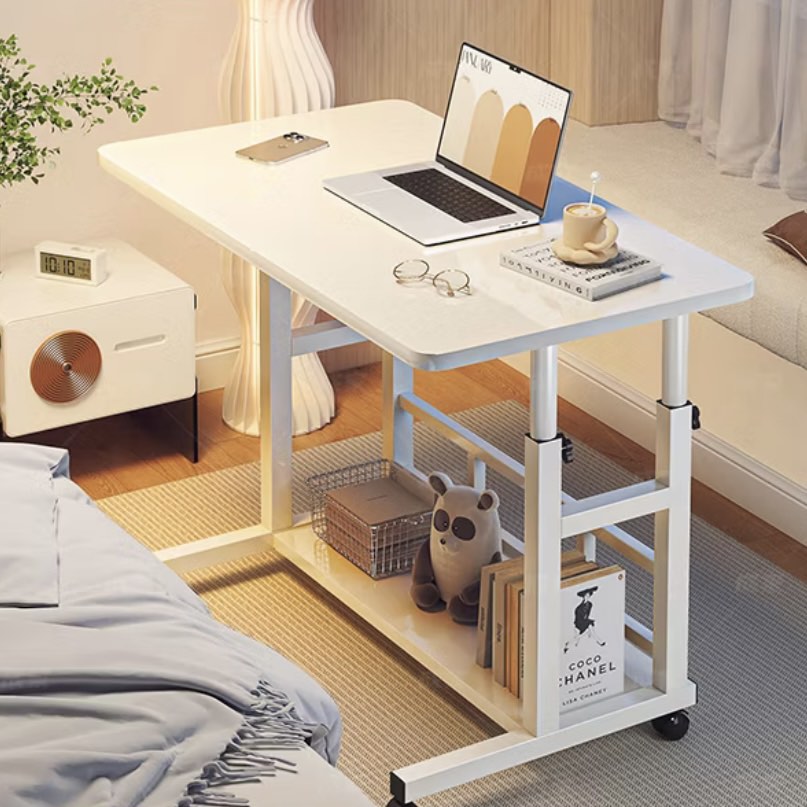 Height Adjustable Bedside Table | Lifting Bedroom Side Laptop Table ...