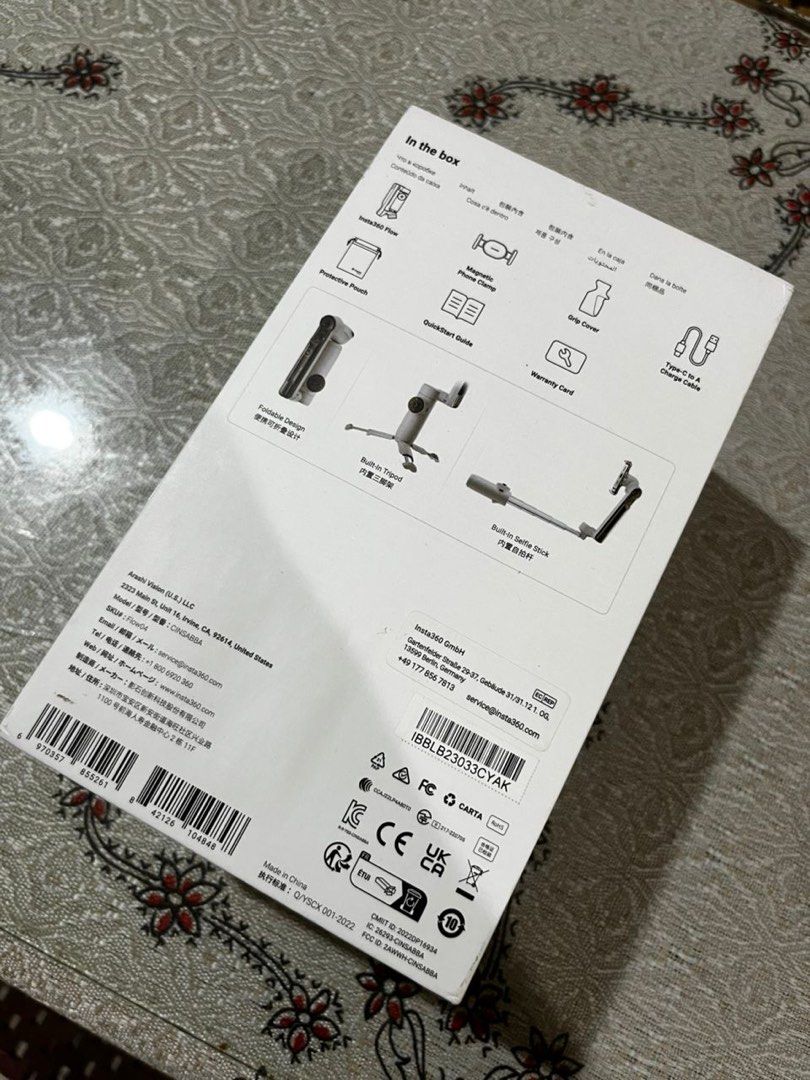 Insta360 Flow (Category: Other Gadgets) located in Segamat. Submitted by rubie_na (Listing ID 1351284516, Image 2). Description: Letgo sebab tak terpakai Condition like new, except box All include except manuals NEGOTIABLE .