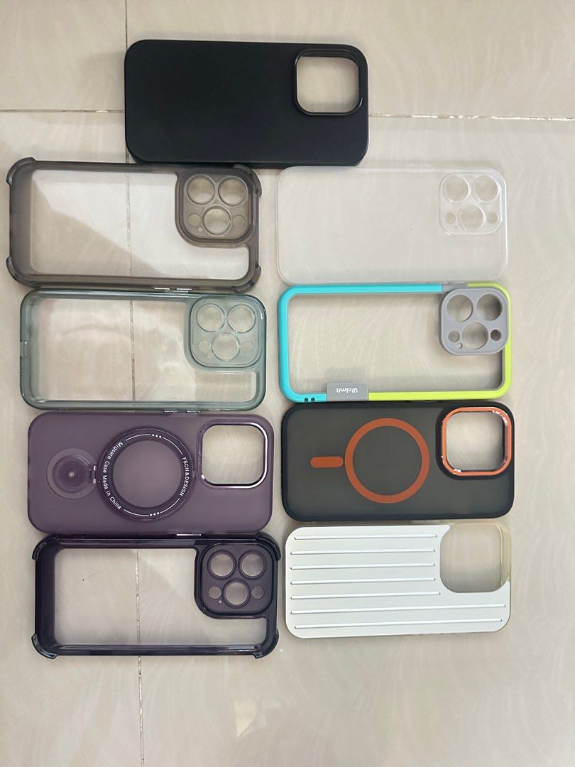IPHONE 14 PRO CASES (Category: Laptop Bags & Sleeves) located in Cavite. Submitted by mimidisney (Listing ID 1351292679, Image 1). Description: 9 PCS CASES SOME BOUGHT FOR 400+ some are 250 some 150₱ Diko na gingamit.
