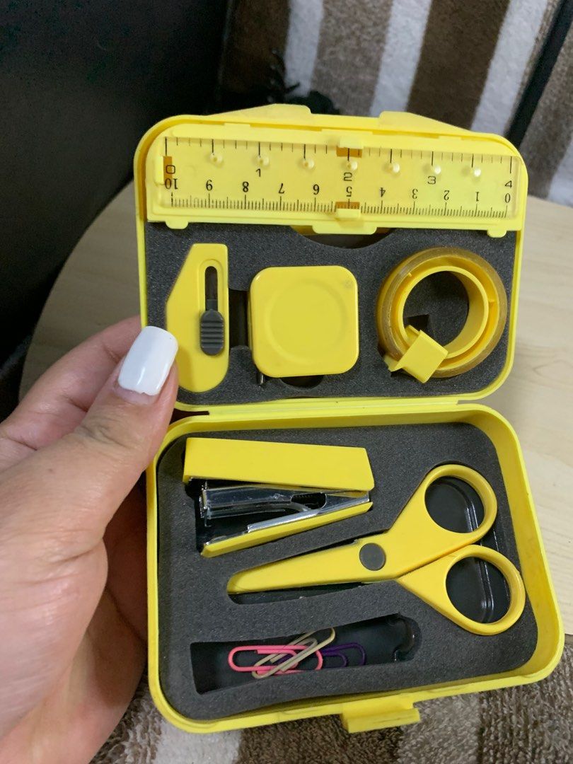 Japan cute crafts tools set with box (Category: Craft Supplies & Tools) located in Cabanatuan. Submitted by mjluxxejapan (Listing ID 1351259638, Image 1). Description: Fixed price‼️ all details posted .solid material cla Pwede heavy duty.like new pa Ndumihan lng box linisin n lng po.pocket size travel sz .