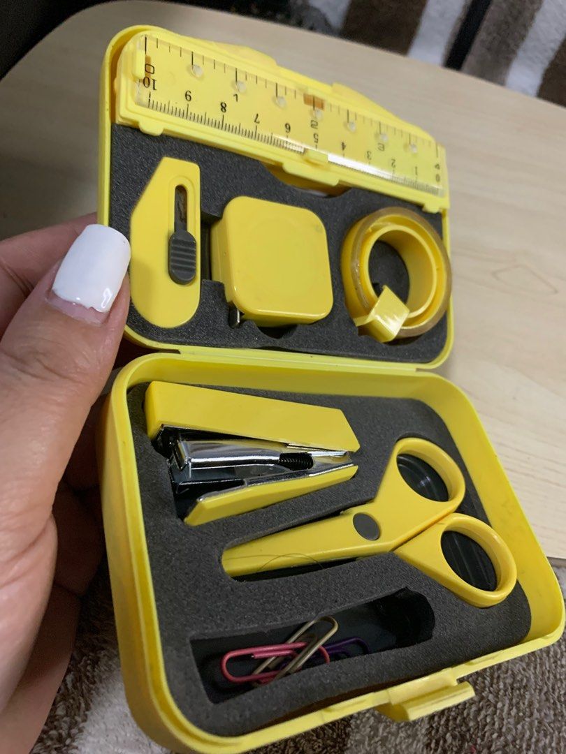 Japan cute crafts tools set with box (Category: Craft Supplies & Tools) located in Cabanatuan. Submitted by mjluxxejapan (Listing ID 1351259638, Image 2). Description: Fixed price‼️ all details posted .solid material cla Pwede heavy duty.like new pa Ndumihan lng box linisin n lng po.pocket size travel sz .