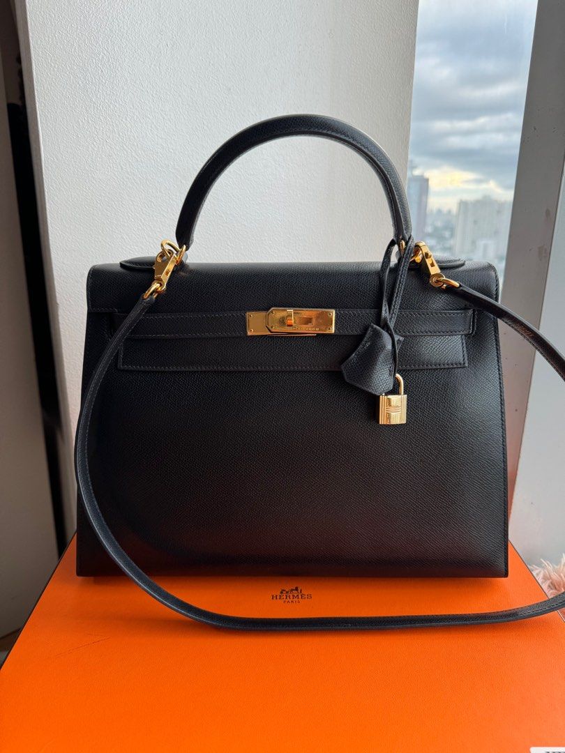 kelly 32 (Category: Luxury Bags & Wallets) located in Quezon City. Submitted by authentic_manila (Listing ID 1351380454, Image 1). Description: kelly 32 includes strap, clochette, lock and key, box and dustbag pick up in qc bfo bpi or cash upon pickup .