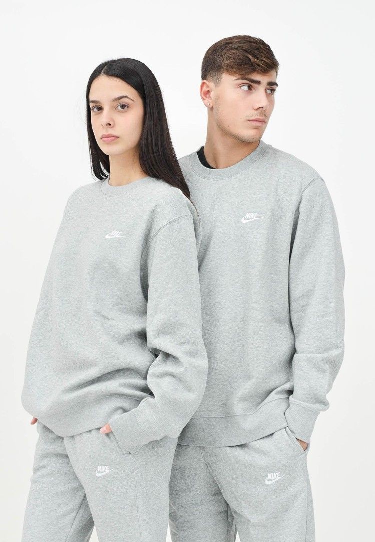 Nike Sportswear Club Fleece Crewneck Sweatshirt Grey for Men and Women,  Original - Main Image