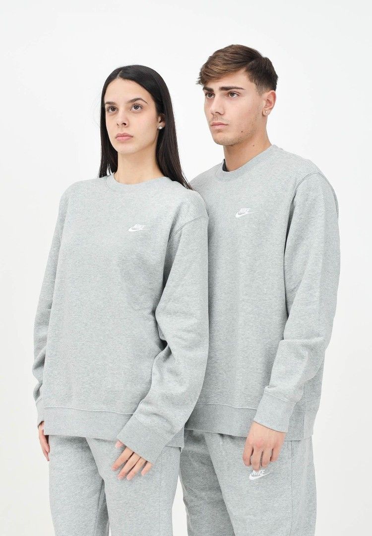 Crew Neck Nike Women's Grey Sweatshirt Nike Sportswear Club