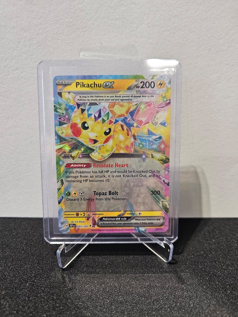 057 191 pokemon card Pikachu Ex #057/191 – Grail Collectibles AZ Metal Topaz Bolt (300) Discard 3 Energy from this Pokemon. Pokemon » Pikachu ex -