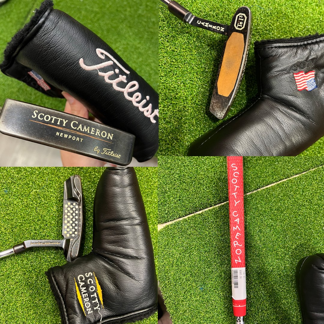 Putter SCOTTY CAMERON Teryllium T22 Newport 34 Pouces - Rare, Droitier, Acier Inox, Avec Couvre-tête #26
