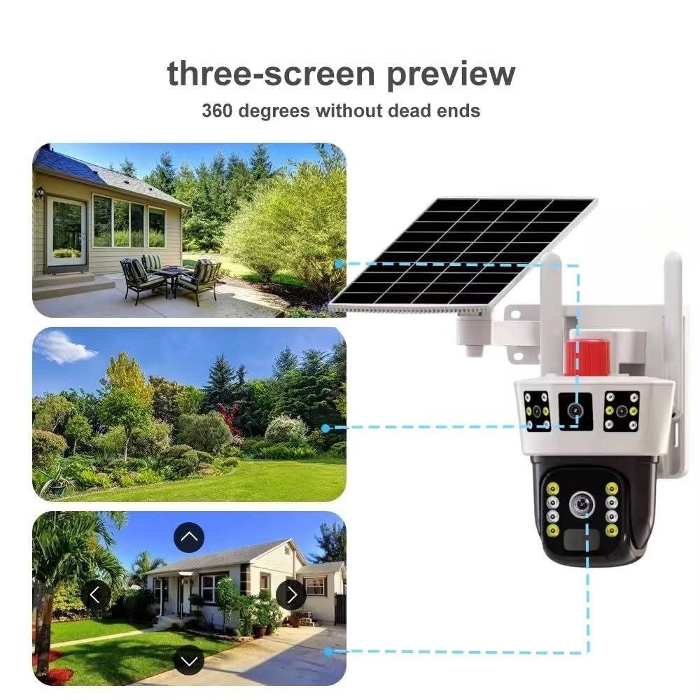 Solar powered CCTV (Category: Security Systems & CCTV Cameras) located in Mandaluyong City. Submitted by shopmla (Listing ID 1351256220, Image 3). Description: Solar powered CCTV @2,300. ✔️Two-way Real time audio chat ✔️Real time motion detection alarm ✔️3 screen preview SF applies gcash BPI family.