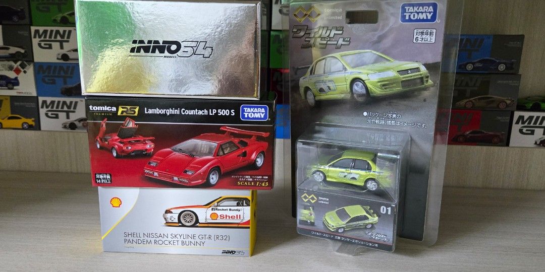 [平放‼️]Tomica/inno64 f40 ferrari法拉利LBWK GTR SKYLINE R32 Lamborghini ...