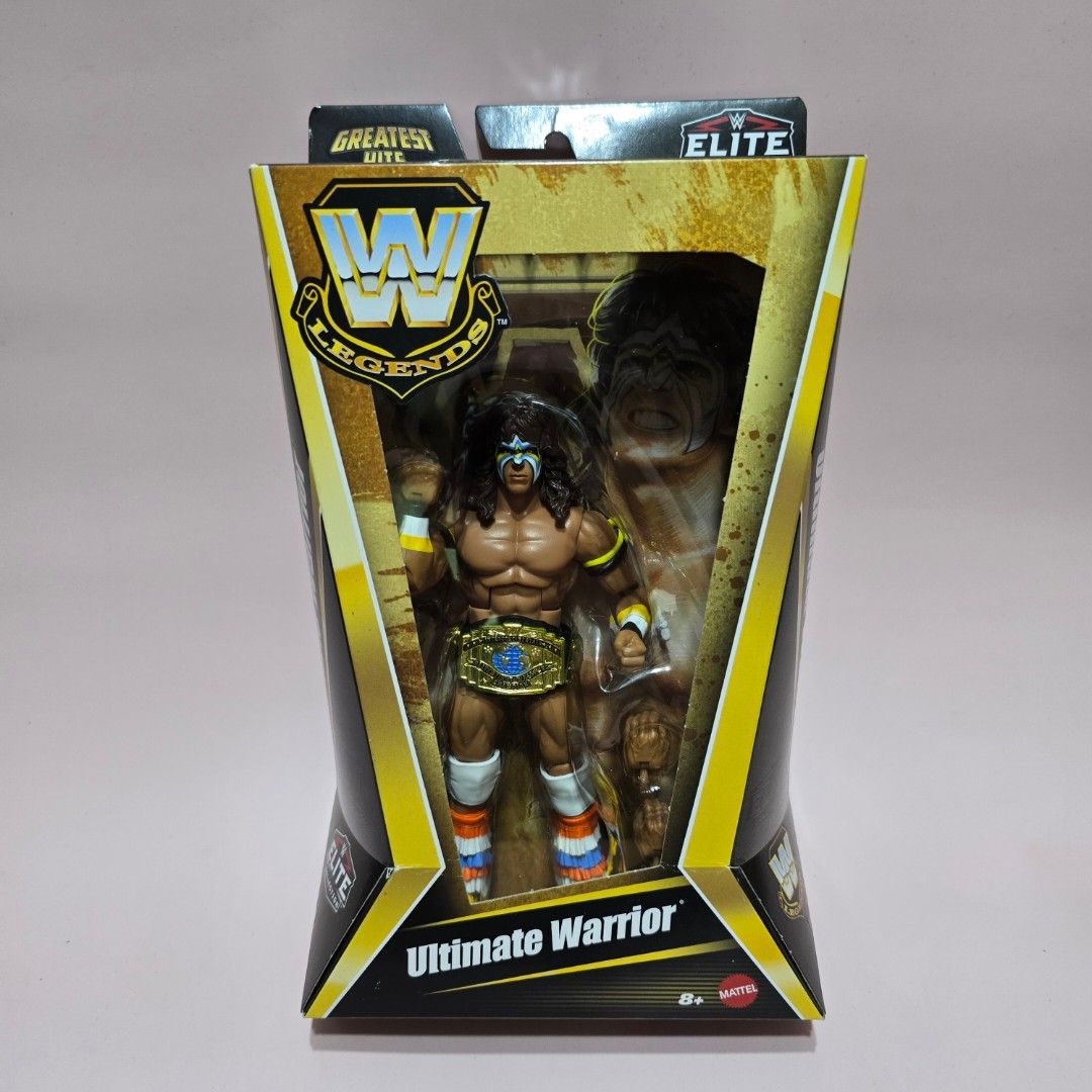 ULTIMATE WARRIOR WWE Legends Greatest Hits Elite Collection (Category: Figurines & Statues) located in Quezon City. Submitted by jasperstoyvault (Listing ID 1351381639, Image 1). Description: New and sealed. Bought and shipped from US. Box not guaranteed mint. Request photo if necessary. For pick up only via Lalamove or Grab Express. Novaliches QC area. BDO BPI GCash payment..