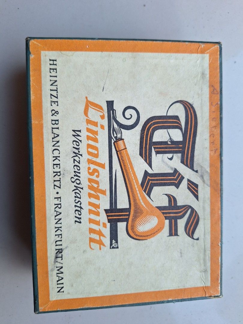 Vintage linocut toolbox made in Germany (Category: Craft Supplies & Tools) located in General Santos City (Dadiangas). Submitted by a69230fa2d2f6b3abc1e6c8c42d80f (Listing ID 1351254732, Image 1). Description: made by Heintze &Blancketz Frankfurt Germany.