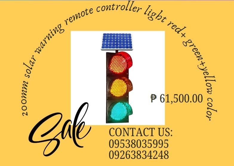 200mm solar warning remote controller light red+ green +yellow color ...