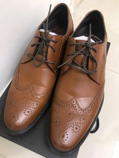 幸福傳承/啡色皮鞋/新郎/只著過一日/內增高/番工鞋/皮鞋/花紋629386034588181127