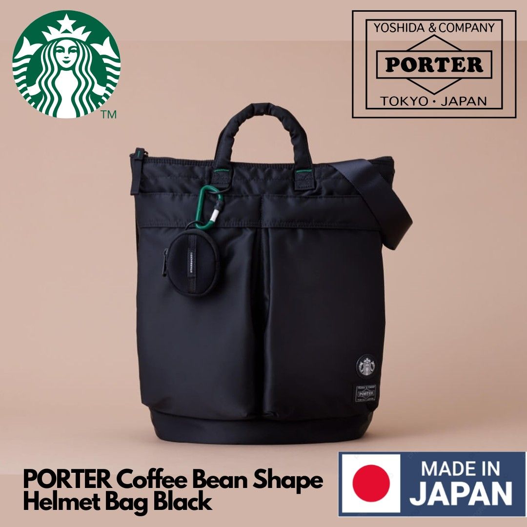 トートバッグ Porter x Starbucks Coffee Bean Shape Helmet Bag Black Porter x Starbucks Coffee Bean Shape Helmet Bag Black | eBay