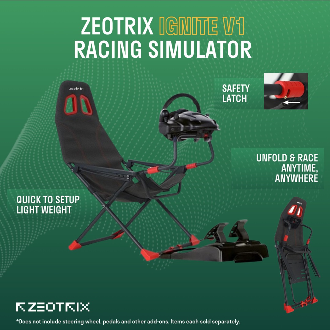 ⚡️ ZEOTRIX Sim Racing Cockpit - Sim Racing Seat - Sim Racing Rig - Sim ...