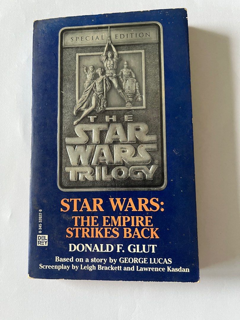 BOOK: The StarWars Trilogy The Empire Strikes Back (Category: Storybooks) located in Quezon City. Submitted by marissa_castillo (Listing ID 1351516176, Image 1). Description: Condition: used no writings or highlights no torn or missing page/s in good condition Measurement: 10.5Wx17.3Lx1.4H (cm) Author: Donald F. Glut Published Date: first published May, 1980 Publisher: Ballantine Books Cover: paperback ISBN: 0-345-32022-0 Pages: 214 Stock: 1 Pric