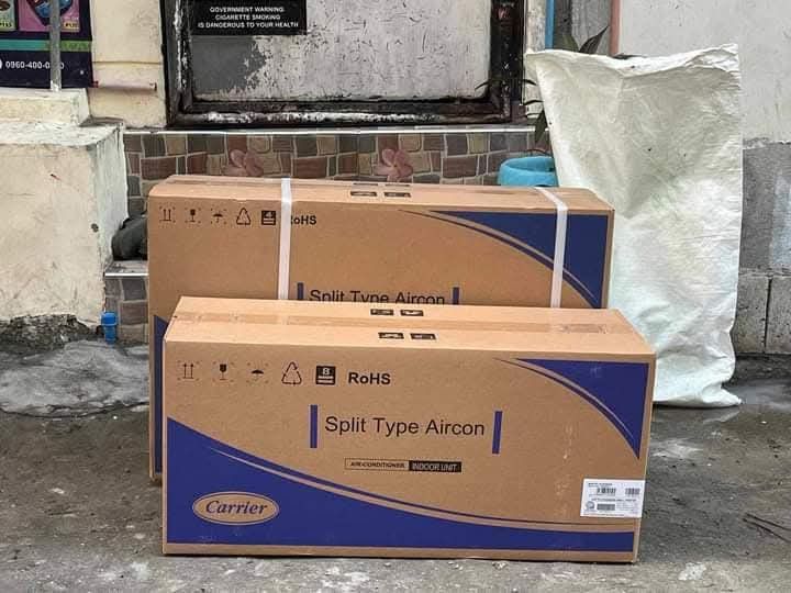 Carrier split type inverter aircon (Category: Air Conditioning and Heating) located in Caloocan City. Submitted by henryllher53996 (Listing ID 1351574272, Image 1). Description: ‼ CARRIER SPLIT TYPE INVERTER AIRCON‼ ✅💯 BRAND NEW SEALED UNIT👍😮 ✅60%ENERGY SAVING💯 🆓FREE INSTALLATION 🆓FREE INSTALLATION 🔰 NEXUS INVERTER 🔰 ▪️FP-53CEA009308 1.0HP Before: 36.500 Now: 26.100✅ ▪️FP-53CEA012308 1.5HP Before: 41.000 Now: 29.790✅ ▪️FP-53CEA018308 2.0H