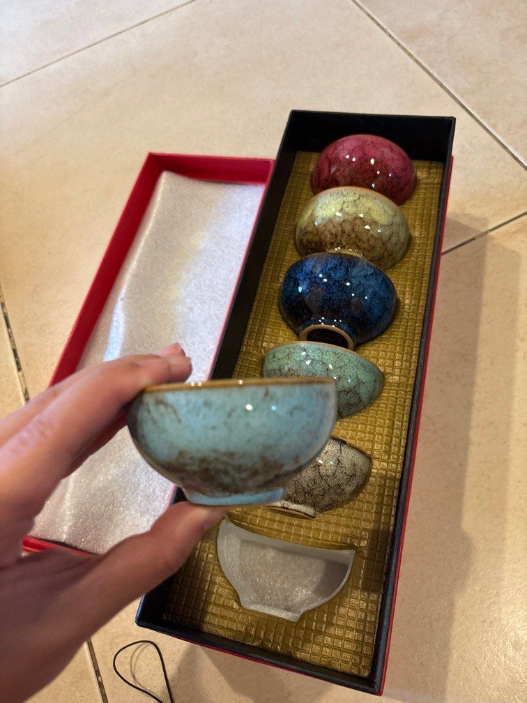 Chinese marble teacups (sold as set) (Category: Coffee & Tea Tableware) located in Mandaluyong City. Submitted by kat.store (Listing ID 1351484260, Image 2). Description: .