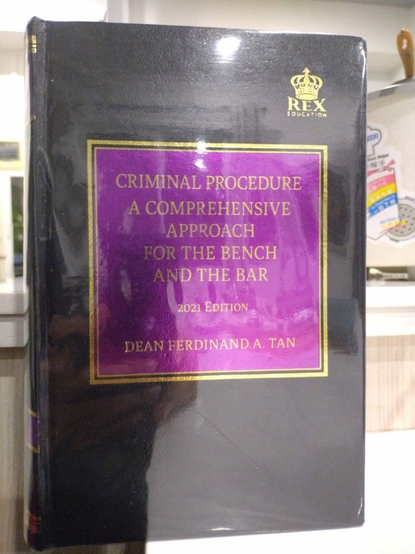 Criminal Procedure by Tan (Category: Textbooks) located in Calamba. Submitted by len_lozano (Listing ID 1351588289, Image 1). Description: RFS: wrong order.