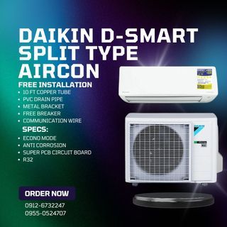 DAIKIN D-SMART SERIES INVERTER SPLIT TYPE AIRCON
