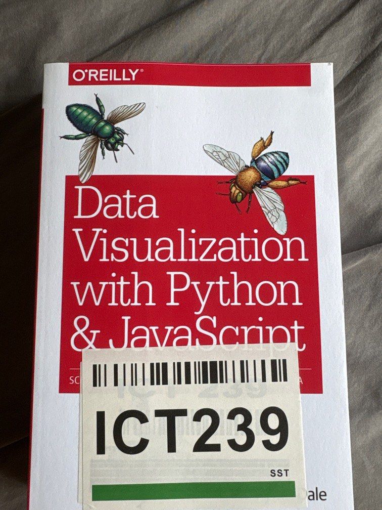 Data Visualization (Category: Textbooks) located in Singapore. Submitted by yoonen (Listing ID 1351481969, Image 1). Description: Textbook given by school, has a sticker pasted on the cover.