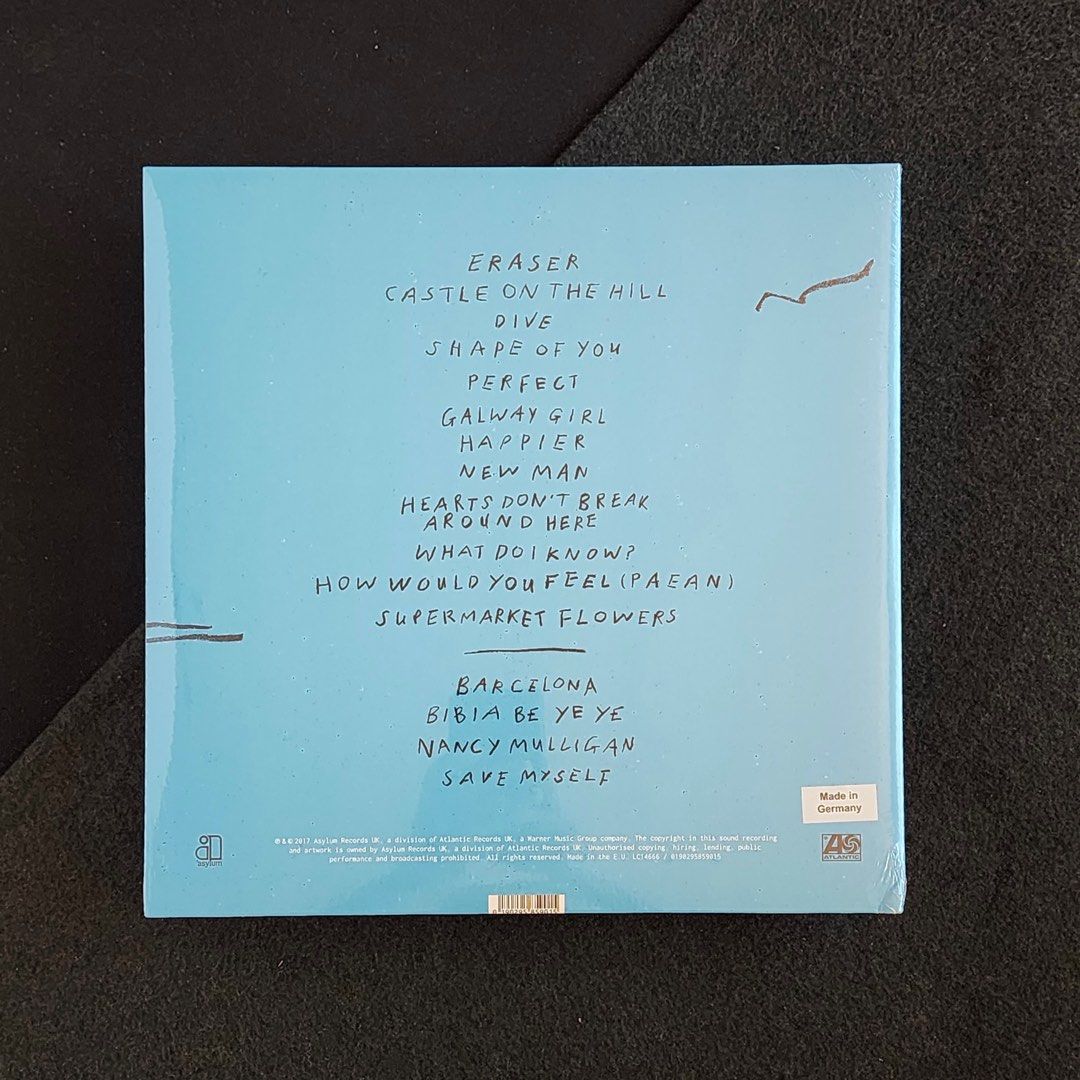 Ed Sheeran - Divide Vinyl (Category: Vinyls) located in Binan City. Submitted by the___hobbyist (Listing ID 1351494322, Image 2). Description: Payment via Gcash, BPI or BDO Same day delivery via Lalamove .