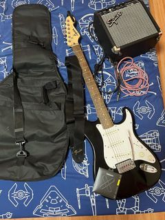 RUSH!! Fender Stratocaster Electric Guitar Set w/ 10g Amp and stand